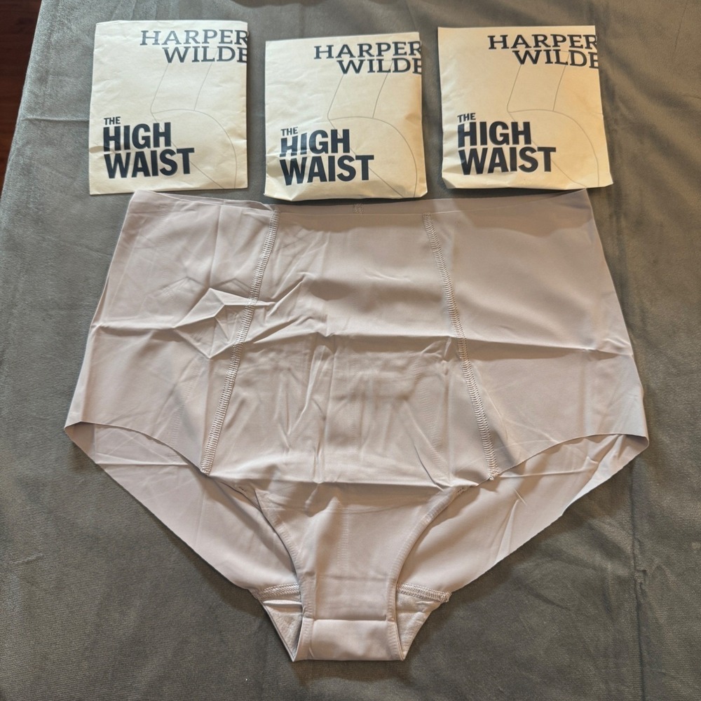 Harper Wilde Invisible No Show Highwaist Brief XL Lavender Seamless Pack of 3